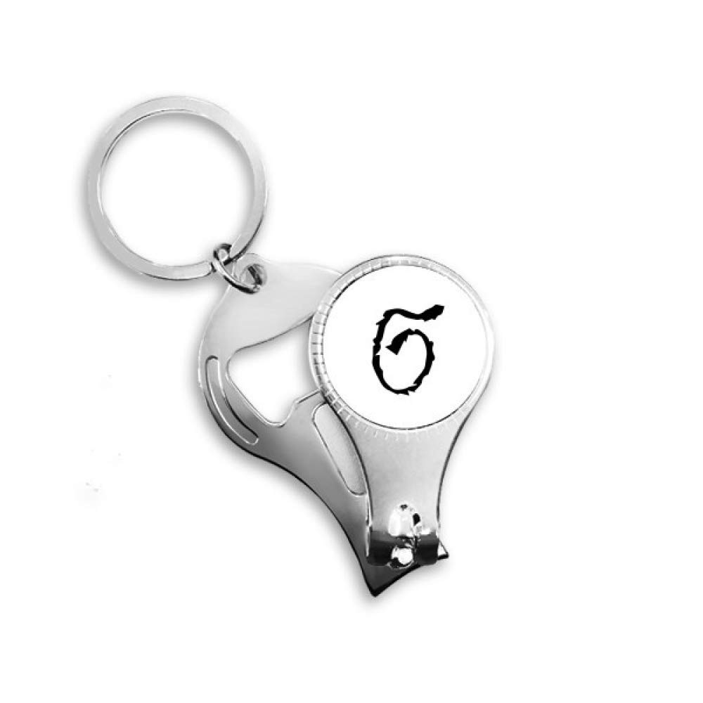 Porte-clés Sigma gravé silhouette noire pour un cadeau d'anniversaire original