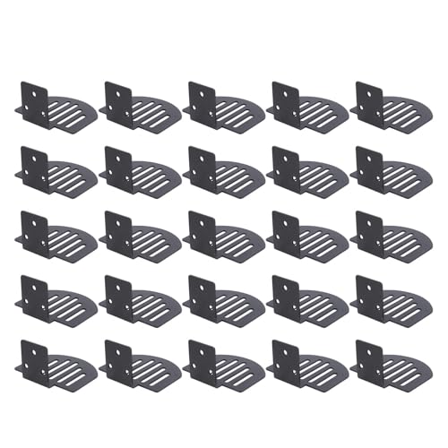 Annadue Standing Seam Snow Guard, Heavy Duty Carbon Steel Fanshaped Roofing Snow Ice Stop, Waterproof Metal Roof Fence for Roof