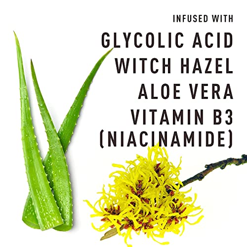 Bevel 10% Glycolic Acid Toner Pads For Face With Witch Hazel, Aloe Vera And Vitamin B3, Helps Remove Dead Skin Cells And Reduce Ingrown Hairs For Even Skin Tone And Texture, 45 Count #TOP4