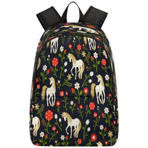 Sac à dos licorne TropicalLife 17,4 L pour ordinateur portable et école enfant