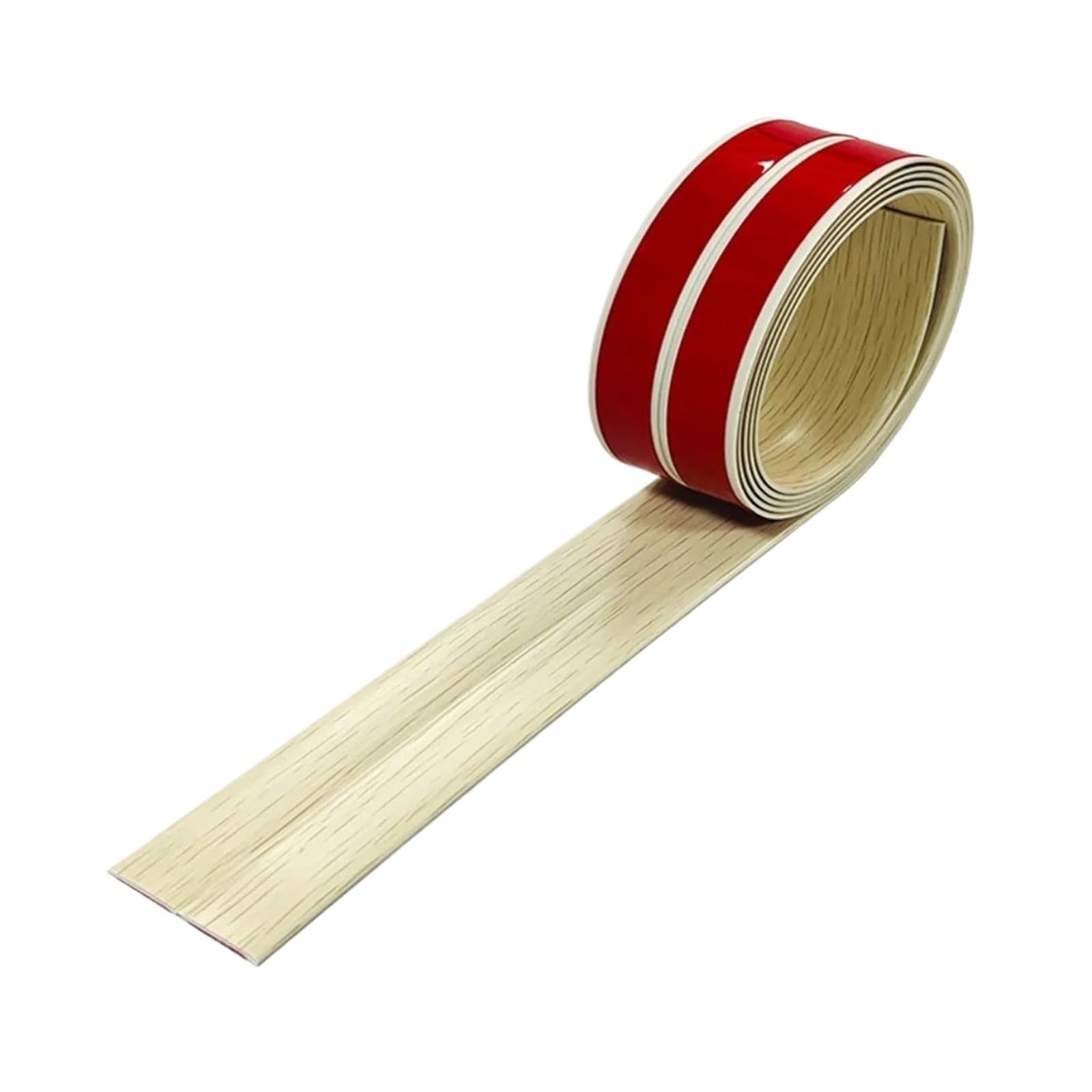 Flexible Laminate Beading Self Adhesive Wall Corner Protector Peel and Stick Moulding Trim Bendable Flexible Floor Transition Strip(Maple Wood-4cm x 3m)