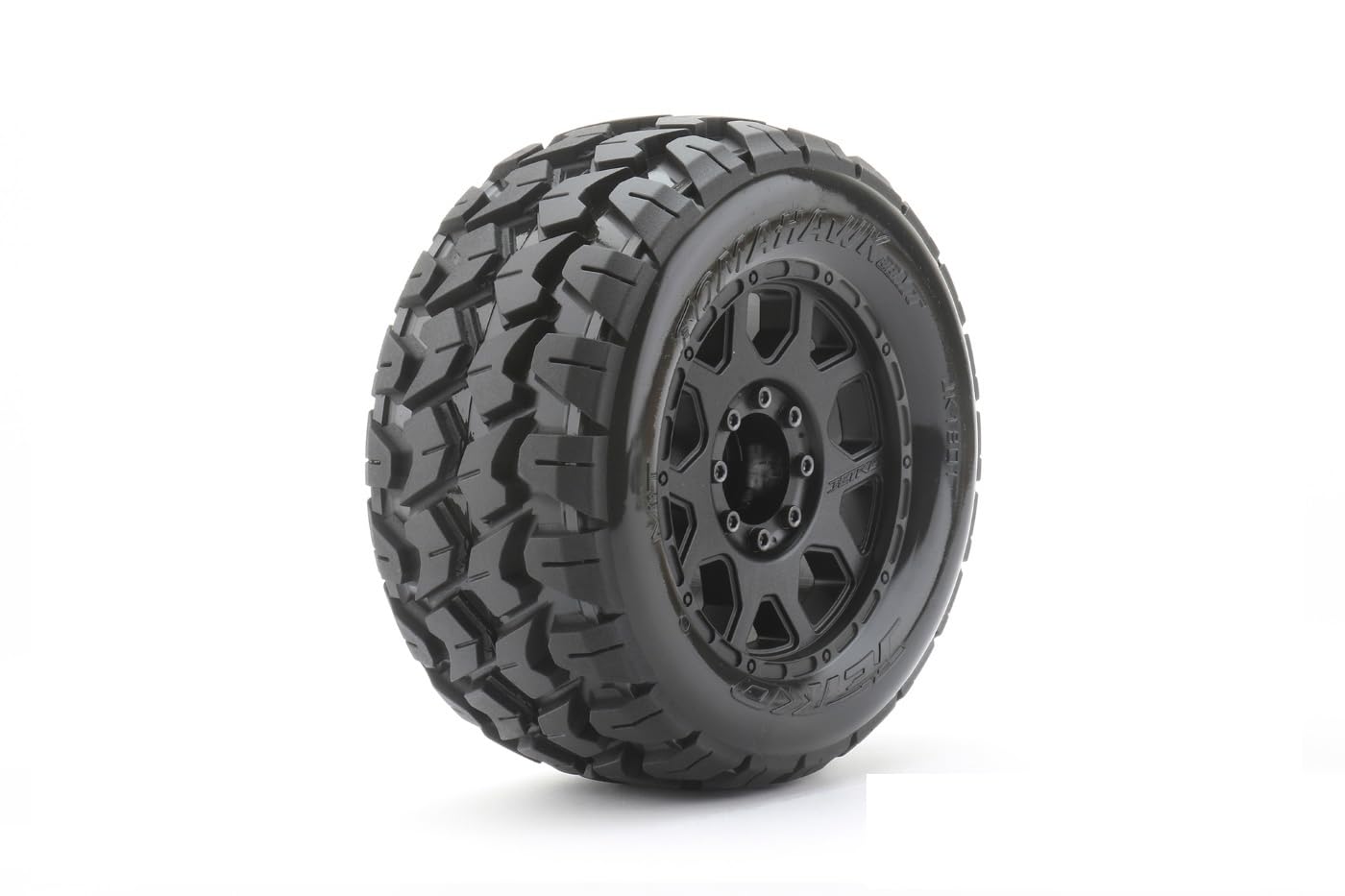 Powerhobby 1/8 MT 3.8 Belted Mounted Tires 17MM (4) FITS : Traxxas Sledge/E-Revo/Arrma Kraton/Outcast/Talion/Notrouious (Tomahawk)