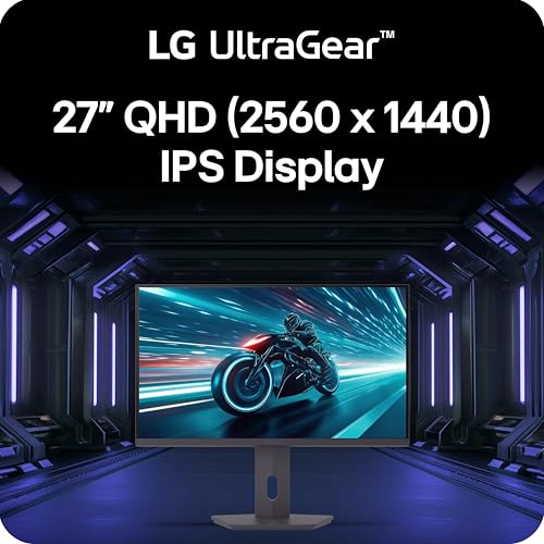 LG 27G61ZB-B 27-inch Ultragear QHD (2560 x 1440) IPS Gaming Monitor, 200Hz, 1ms, AMD FreeSync Premium, HDR10, Switch, HDMI, DisplayPort, Tilt/Height/Swivel/Pivot Adjustable Stand, Black - Image 3