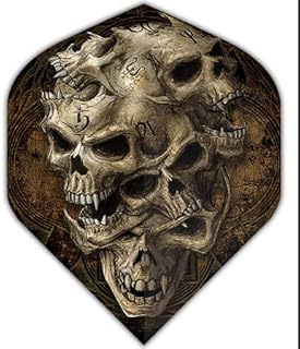 US Darts 3 Sets (9 Flights) Alchemy GESTALKKOPF (Skulls) Standard Dart Flights - Ex-Tough