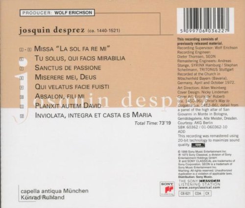 Missa "La sol fa re mi" & Motetten