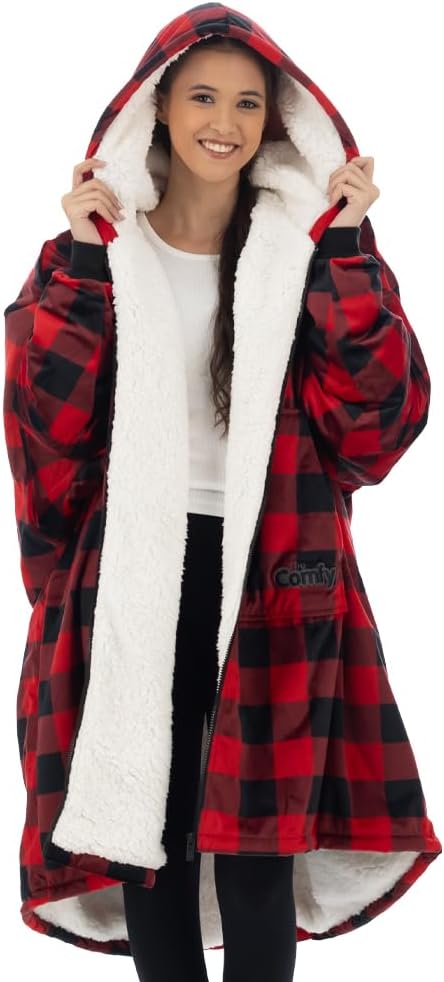 Red Plaid Full Zip