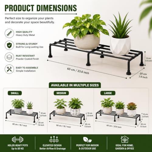 Image of M /S R.S HANDICRAFTS Metal Plant Stands, Metal planter, Set of 4