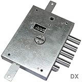  Cerradura de sobreponer a triple doble Mapa para puertas blindadas entrada 70 mm dierre – Derecha