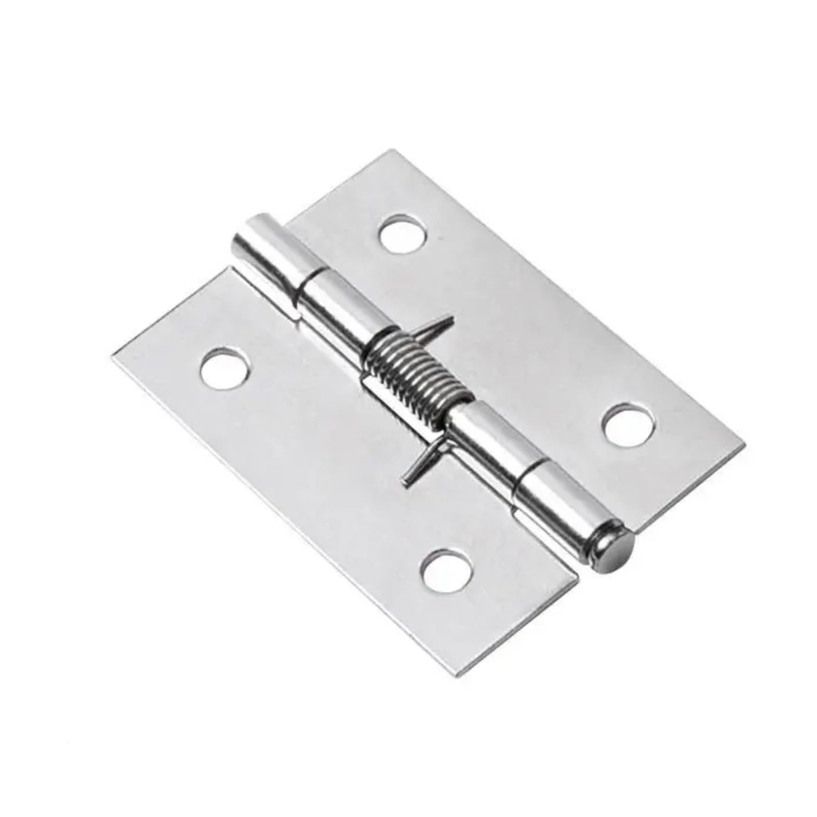 Lsnnmu Silver-2Inch 6 Pcs Stainless Steel Self Closing Spring Door Hinge Adjustable For Cabinets Closer Automatic Rebound For Door(Silver-2Inch)