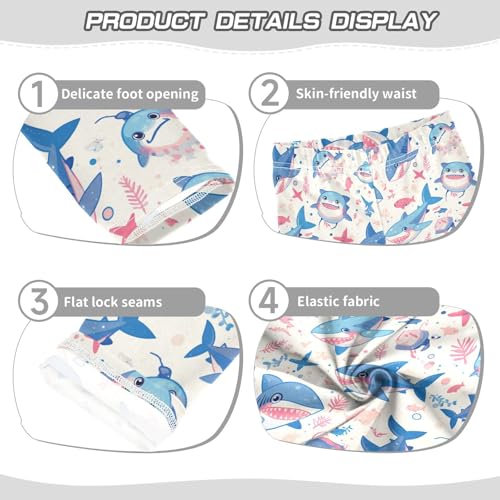 KLL Sharks Camouflage Toddler Girl Athletic Leggings Stretchy Full Length Lounge Pants Running3