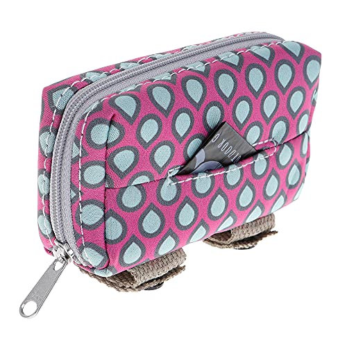 Image of DOOG - Neoprene Walkie Pouch w /Tidy Bags - Luna -Pink w /Grey Droplets