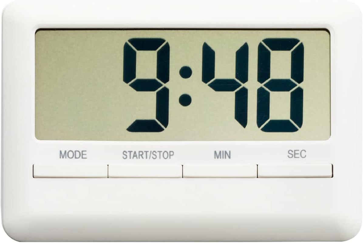 Electronic alarm clo,L Digital Alarm Clo Timer Large Time Manual Countdown for Cooking Shower Study Swatch Kitchen Magnetic Electronic Clo