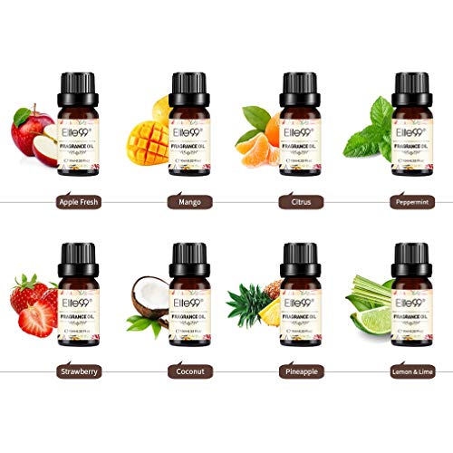 Elite99 Aceites de Fragancia, Aceites Esenciales para Humidificadores, Aceites de Aromaterapia de Frutas, Manzana, Mango… - Imagen 3