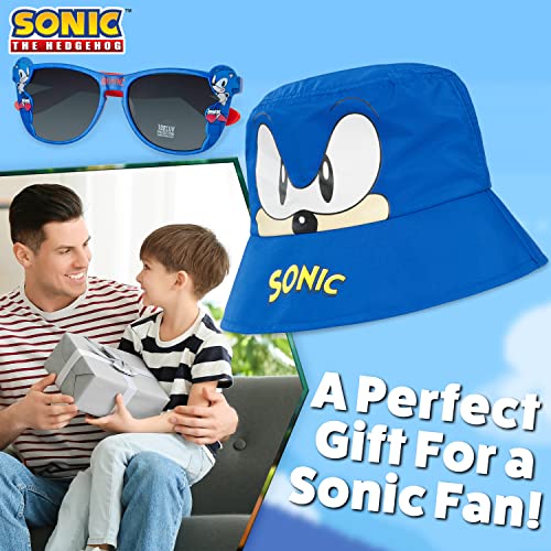 SONIC THE HEDGEHOG Bucket Hat Summer Accessories Set Gamer Boys Hat Kids Boys Sonic Gifts for Boys Blue4