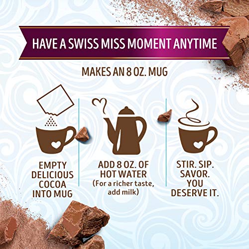 Swiss Miss Non-Dairy Chocolate Flavored Hot Cocoa Mix, 1.23 Oz 6 Ct #TOP4