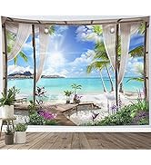 Wandteppich Meer & Sonnenuntergang - Dekorative Wanddeko Für Zuhause