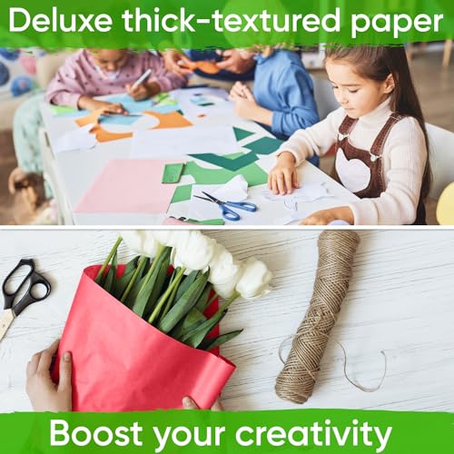 Image of Paclord 18 inch x 1200 inch (100 ft) Pack of 12 Rolls USA Made Multi-Color Kraft Paper Rolls Set, 45 lbs - Colored Paper for Arts and Crafts, DIY Projects, Gift Wrapping, Packing | USA Made Colored Paper for Arts and Crafts, DIY Projects, Gift Wrapping, Packing