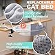 Uross Katzenbett für Schreibtisch - 360° drehbar & höhenverstellbar, weiches Katzenhängematte mit 2 waschbaren Bezügen Katzenschlafplatz für Homeoffice - Ganzjahresnutzung (Grey)