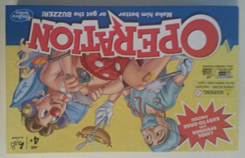 Operation Electronic Board Game with Doctor Cards and Funny Ailments, 1+ Player, Funny Kids' Games, for Boys & Girls aged 6 Plus