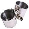 QBLEEV Bird Water Feeder Dishes Bird Bowl for Cage Coop Cups Parrot Food Hanging Pet Animal Stainless Steel Birdcage…