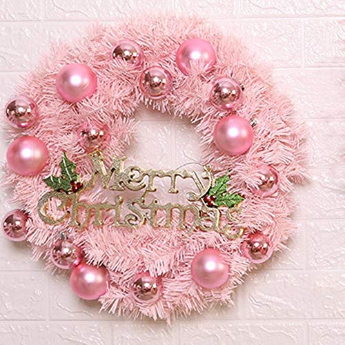Couronne de noël en rotin 30cm YZCIS pour vitrine et centre commercial