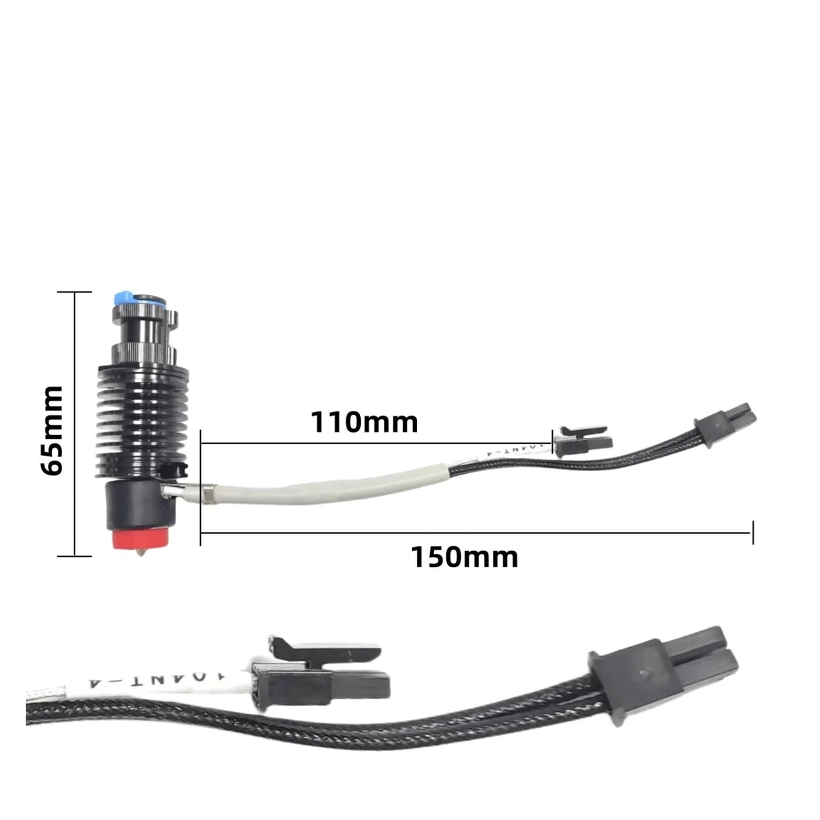 for Hotend Kit V6 Kühler Messing Düse Keramik 104Nt for Drucker Teile(0.4MM Hotend)