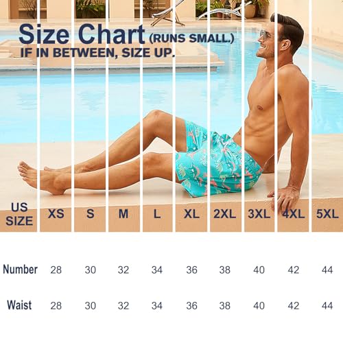 Image of BRISIRA Mens Swim Trunks Swim Shorts Quick Dry 5 inch Inseam Beach Shorts with Compression Liner and Zipper Pocket