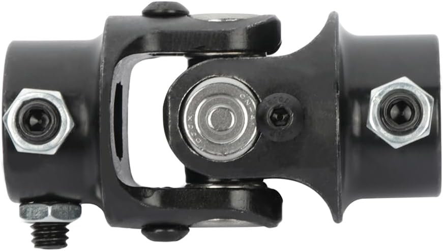 Aintier Black Single 83mm 11/16-36 Spline X 3/4 DD Universal Steering Shaft U-Joint