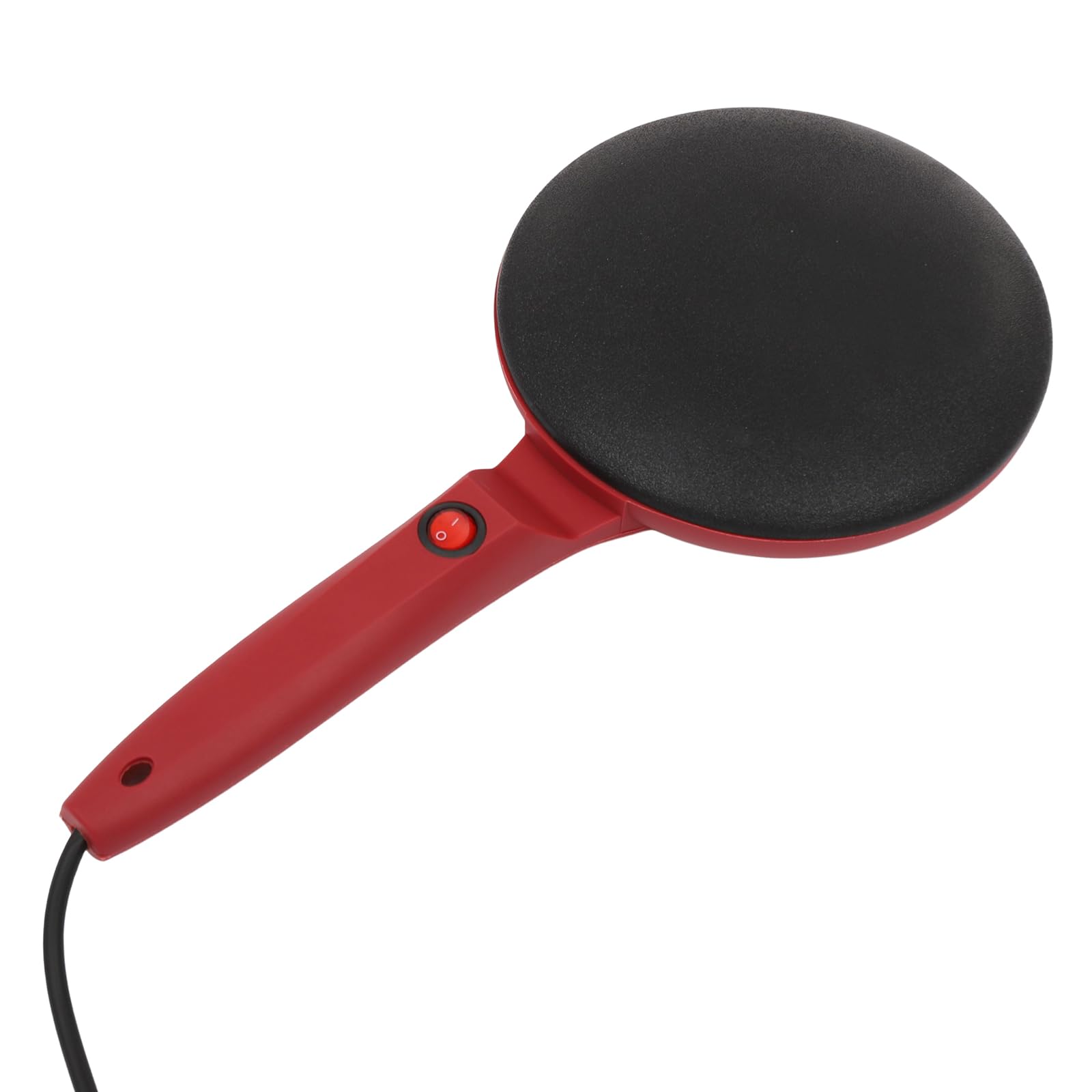 GEYOPMID Automatic Pancake Maker, Portable Electric Crepe Maker, 110v Non-stick Coating Crepe Pan, Auto Temperature Control for Crepes, Pancakes, Bacon, Tortilla