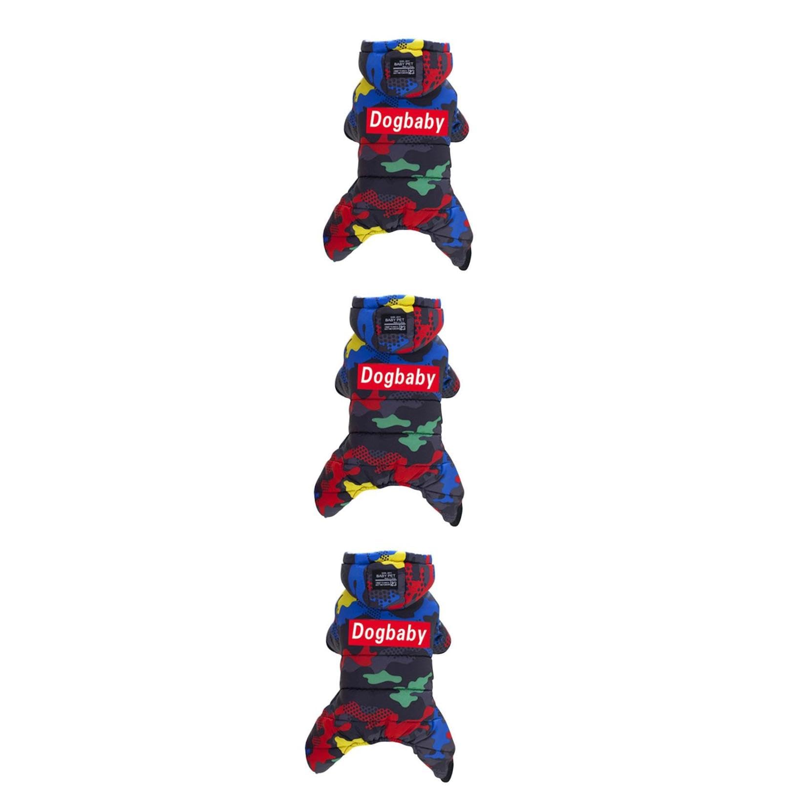 Didiseaon 3 Piezas Abrigo De Nieve para Perros Mascota Ropa para Clima Frío Abrigo para Perro para Clima Frío o De Invierno para Perros Ropa para Pequeños Trajes para