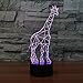 Produktbild Schöne Giraff Tier USB * Kinderspielzeug 3D LED Nachtlicht USB Tischlampe Kinder Geburtstag Geschenk Nachtdekoration am Bett