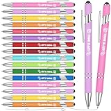 Chiisong 36 Pcs Bunco Gifts for Women Bunco Let's Roll Ballpoint Pens with Screens Touch Stylus Tips Funny Fine Point Smooth Writing Pens for Dice Game Players Casino Party Favors(Multicolor)