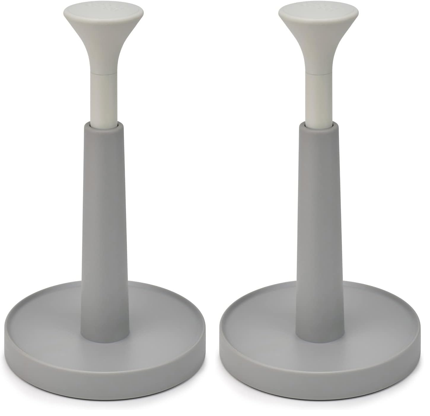 Portarrollos de cocina Joseph Joseph Duo de 24 cm de altura máxima, color gris y blanco, 2 piezas