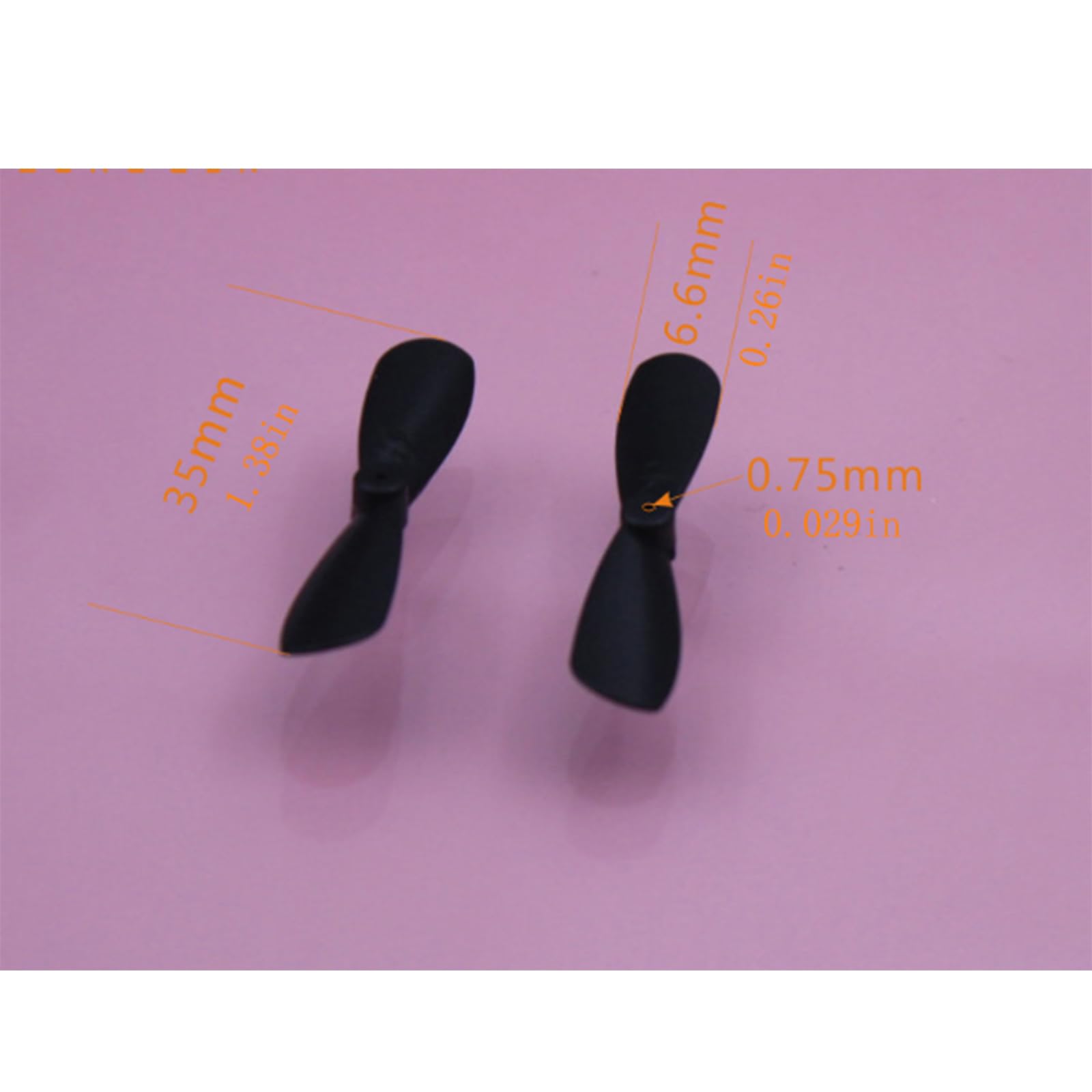 Mini quadcopter propeller, remote control aircraft propeller, mini propeller suitable for small and medium-sized unmanned aerial vehicles, 20 propeller props, 35, 37, 42, 46 mm, etc. (35mm/1.37in(???)