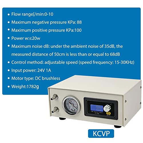 Pompe à vide 10L/min à diaphragme 24V motorisation brushless