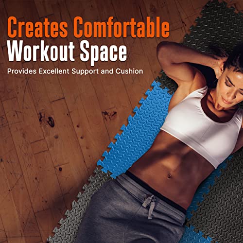 SQUATZ Thick Puzzle Exercise Mat Foam Interlocking Tiles Protect Floors from Gym Equipment Exercise, Durable Non-Skid Texture, Kid Baby Family Safe Easy to Assemble miniatura 6