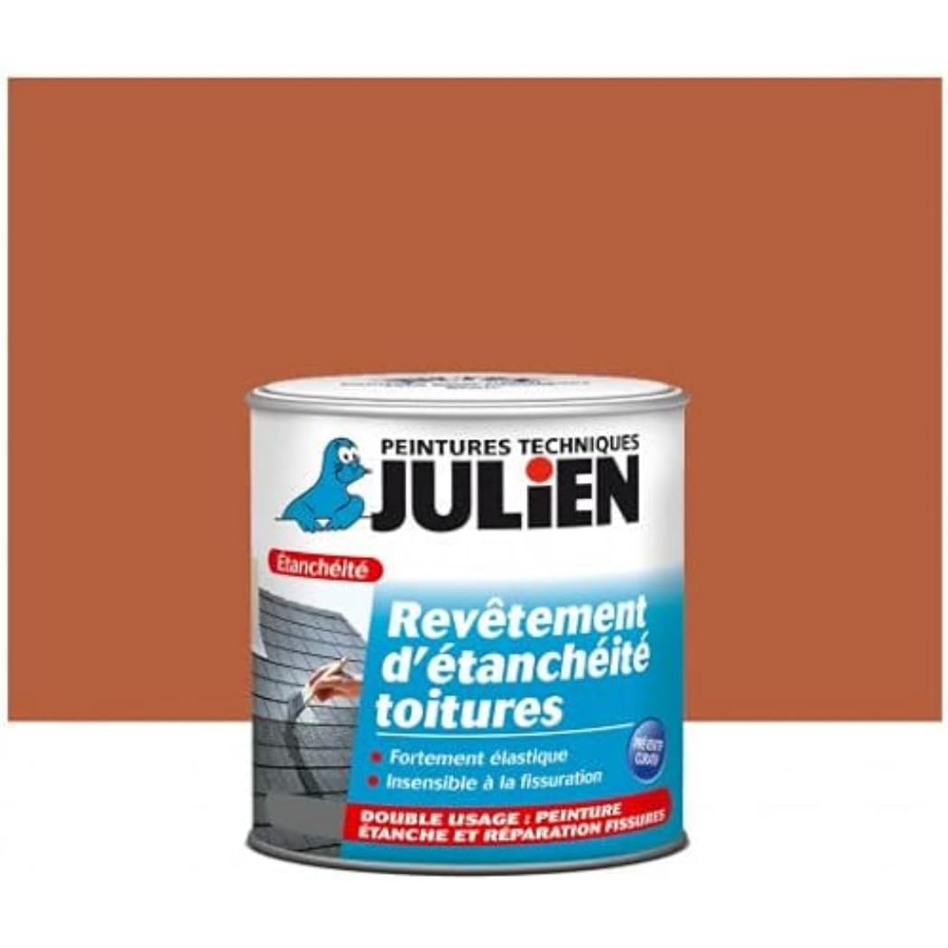 Julien Peinture Isotoit - Revêtement d'Étanchéité Toitures - Terre Cuite 2,5L
