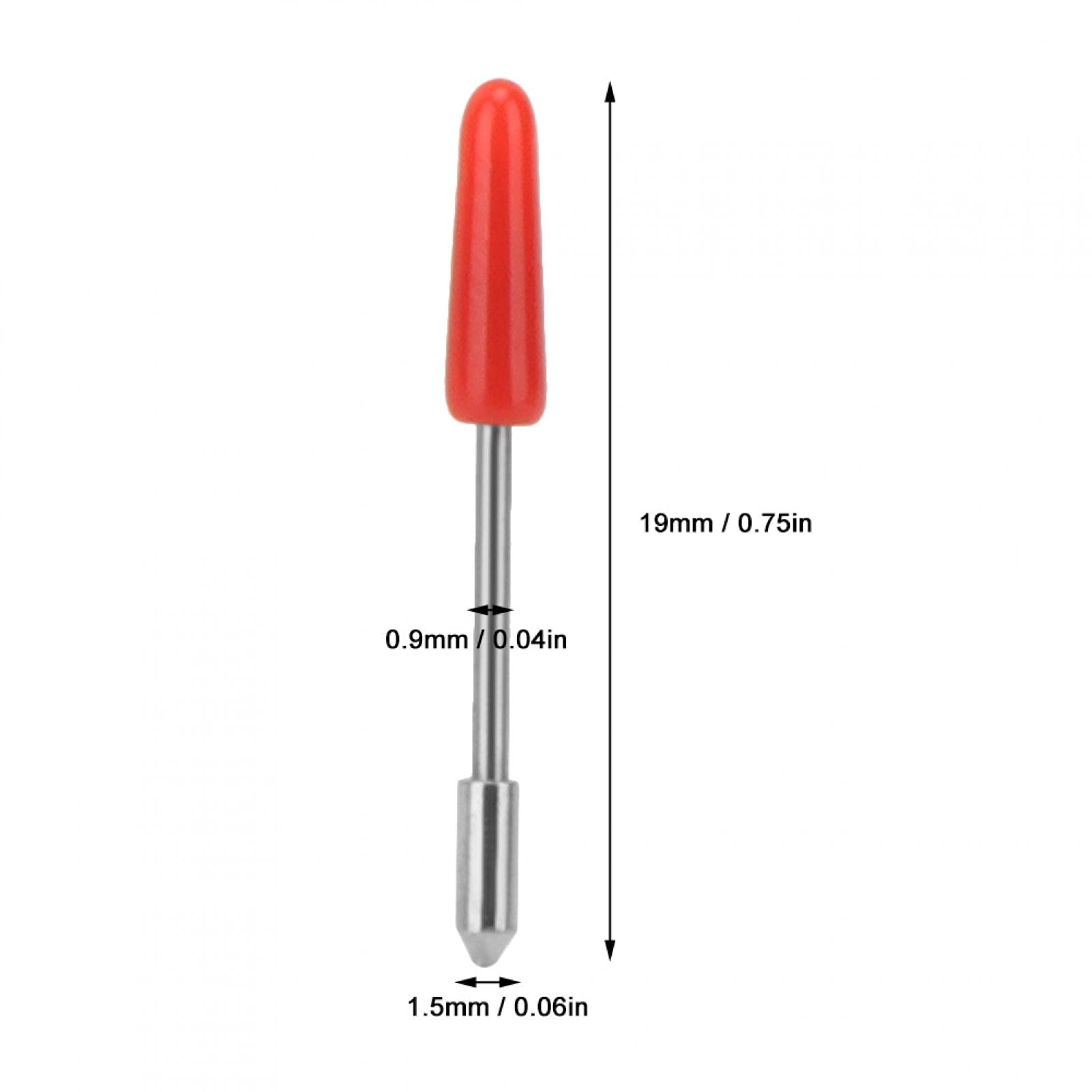 CB09 Graphtec Porte-Lame avec 15 Lames de Coupe pour Traceur de Vinyle à 45 degrés