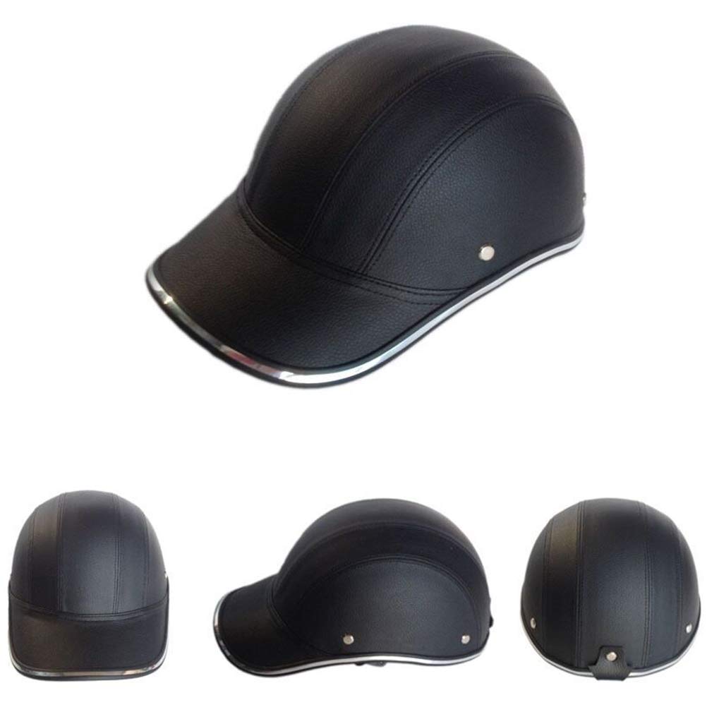 Demi-casque de moto - Casquette de baseball - Casque de protection anti-UV - Style vintage