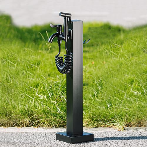 Columna de agua vertical para jardín ZR98US con dispensador de grifo exterior