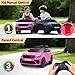 TOBBI 12V Kids Ride On Car, Licensed Land Rover VELAR Electric Toy Car for Kids Ages 3-8 with 2.4GHz Remote Control, 2 Motors, 3 Speeds, Spring Suspension, LED Lights, Music and Bluetooth, Pink