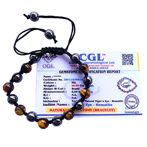 Image of Apnisanskriti Premium Lab Certified Round Crystal Gem Stone Beads Bracelet (8mm, AAA Quality, Free Size)
