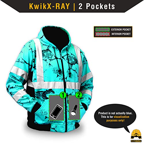Kwiksafety - Charlotte, Nc - Uncle Willy's Wall Safety Jacket - Limited Edition Camo - Class 3 Ansi Tested Osha Compliant Fleece Hood/Yellow 2Xl #TOP4