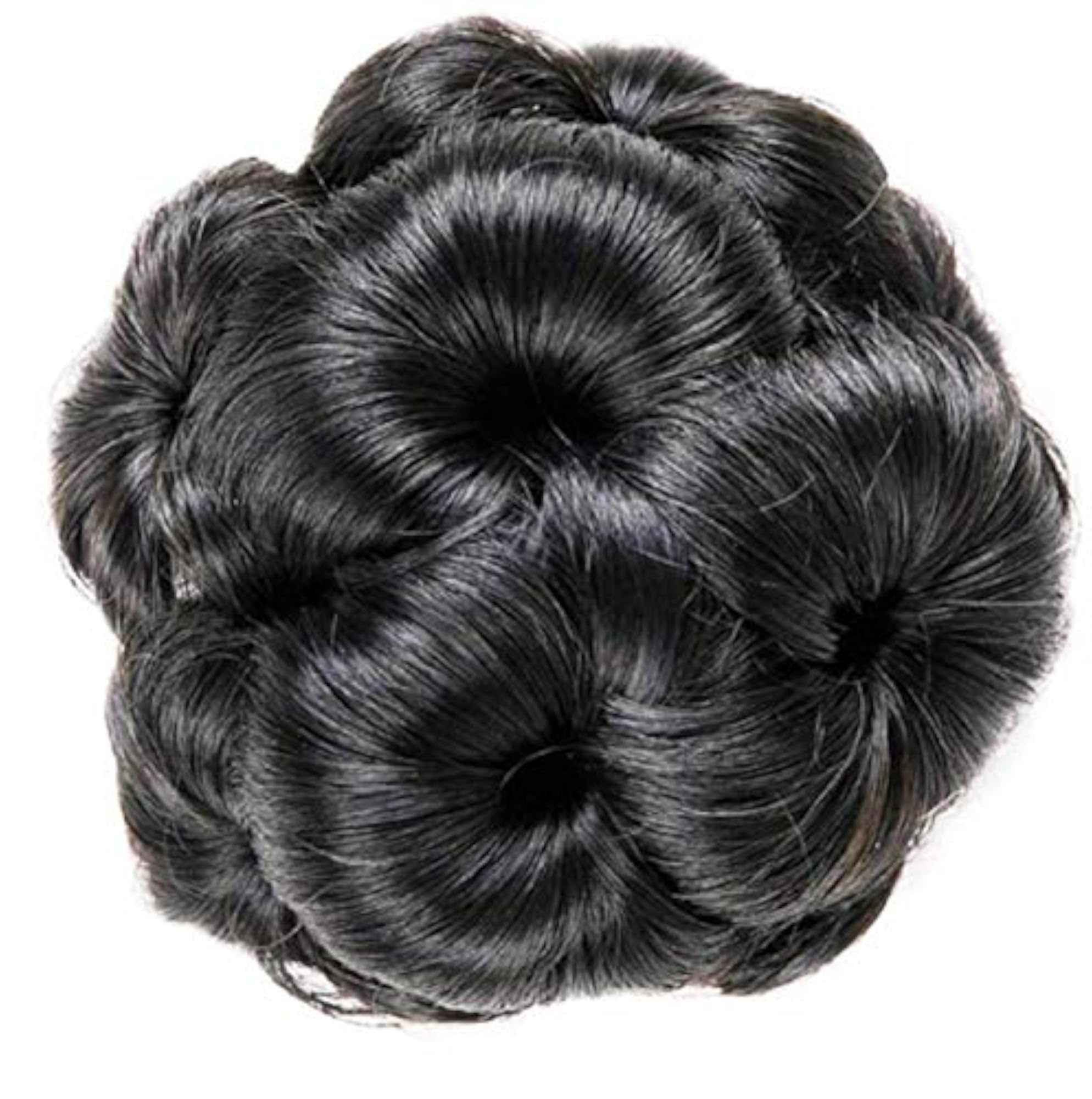 Hair Extension Natural Black Clutchers Juda Bun, Hair Accessories