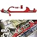 YIUIY 4150 4160 Series Throttle Body Cable Bracket Billet Aluminum Anodized Throttle Cable Bracket Adjustable (Red)