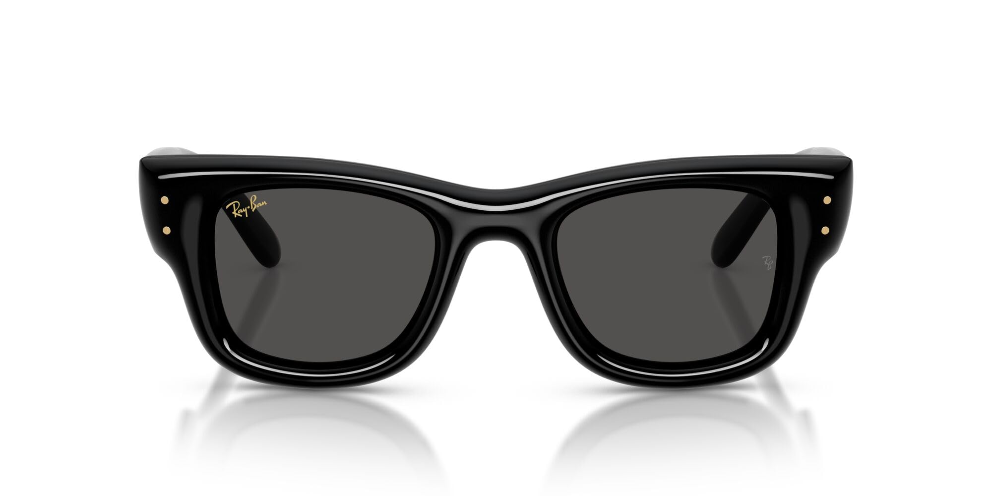 Ray-Ban Rb4940 Wayfarer Puffer Blacked Out Collection by A$ap Rocky Square Sunglasses Black/Ultra Black 47 Millimeters