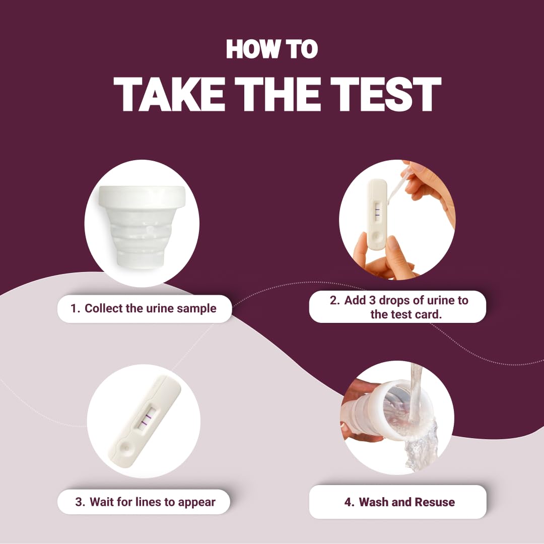 NORY EarlyCheck Pregnancy Test Kit – 4 Day Sooner Pregnancy kit ( Pack of 1) with 1 urine container – Ultra-Sensitive Detection at 10 mIU/mL – Results in Under 1 Minute – Detects Pregnancy 4 Days Early - Image 4 thumbnail