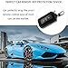 Turcee Car Key Fob Cover,Universal Key Fob Case with Keychain & Carabiner,Leather Car Smart Key Fob Holder Fits Remote Key Fob (Black)