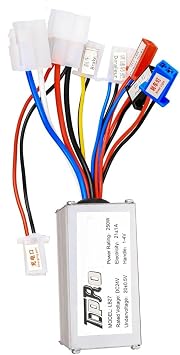 24V 250W Brush Motor Speed Controller for Electric Bike, Scooter, ATV, Go Kart, E-Bike, Dirt Bike, Mini Bike, Razor E300, MX350