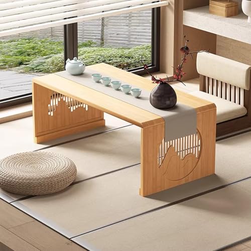 Table basse pliante bambou : la solution gain de place pour studio - 2